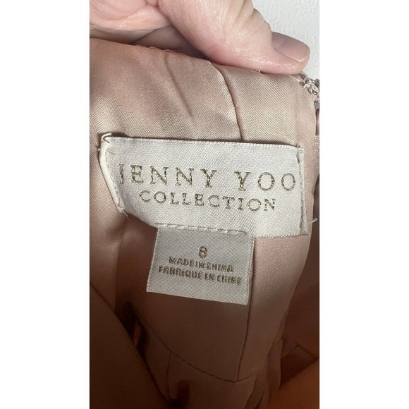 Jenny Yoo Annabelle Convertible Bridesmaid Prom Dress Sz 8 Rose Pink Tulle Long - Picture 7 of 10